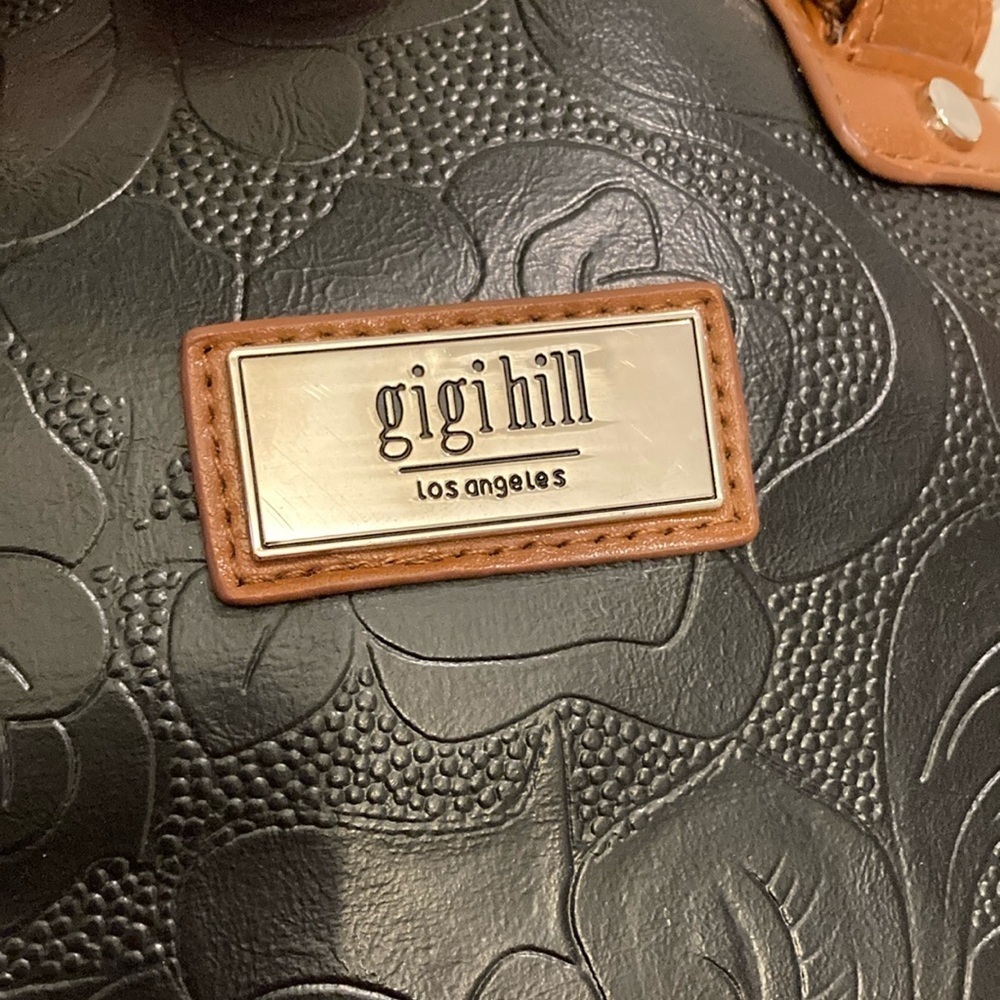 Gigi Hill Bag with Brown Leather Accents and Adjustable Strap - Picture 15 of 15